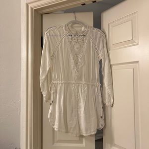 Zimmermann White Cotton Romper
